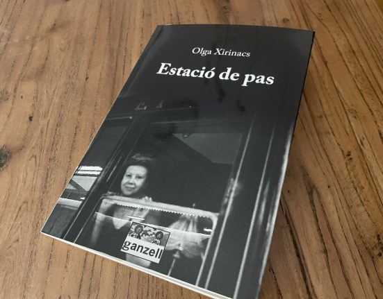Portada d'«Estació de pas», escrit per Olga Xirinacs