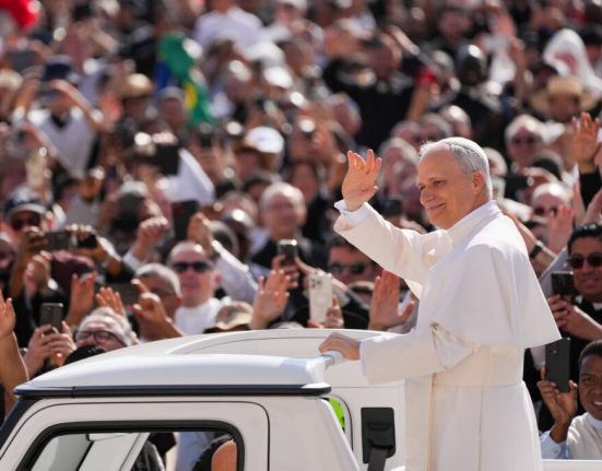 Lleó XIV, durant una audiència general al Vaticà
